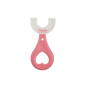 Cepillo de dientes U rosa para niñas